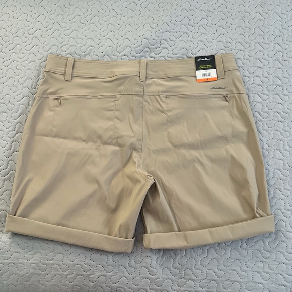 Eddie Bauer rolled hem Bermuda shorts stretch UPF casual plus 16 adjustable - Picture 7 of 9